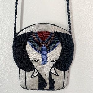 Fully Sequin Elephant Purse